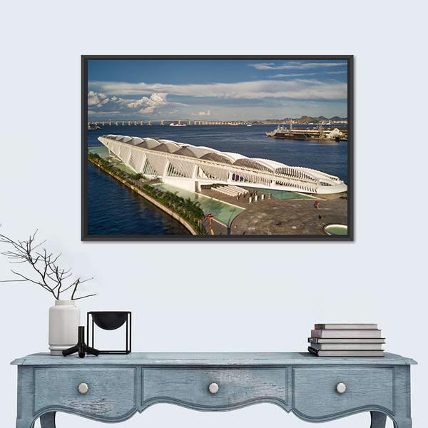 Tomorrow Museum Brazil Canvas Wall Art-3 Horizontal-Gallery Wrap-25" x 16"-Tiaracle