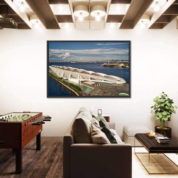 Tomorrow Museum Brazil Canvas Wall Art-3 Horizontal-Gallery Wrap-25" x 16"-Tiaracle