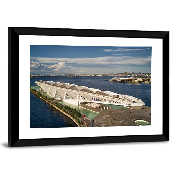 Tomorrow Museum Brazil Panoramic Canvas Wall Art-1 Piece-36" x 12"-Tiaracle