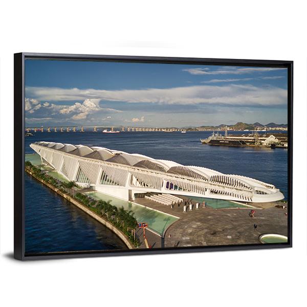 Tomorrow Museum Brazil Panoramic Canvas Wall Art-1 Piece-36" x 12"-Tiaracle