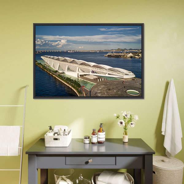 Tomorrow Museum Brazil Panoramic Canvas Wall Art-1 Piece-36" x 12"-Tiaracle