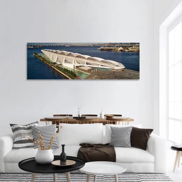 Tomorrow Museum Brazil Panoramic Canvas Wall Art-1 Piece-36" x 12"-Tiaracle