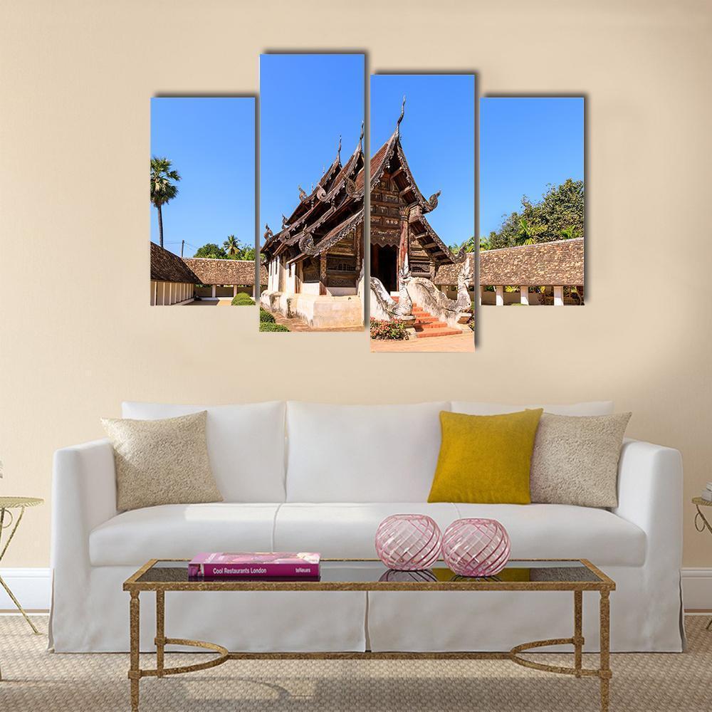 Ton Kwen Temple Thailand Canvas Wall Art-4 Pop-Gallery Wrap-50" x 32"-Tiaracle