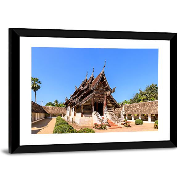 Ton Kwen Temple Thailand Canvas Wall Art-3 Horizontal-Gallery Wrap-25" x 16"-Tiaracle