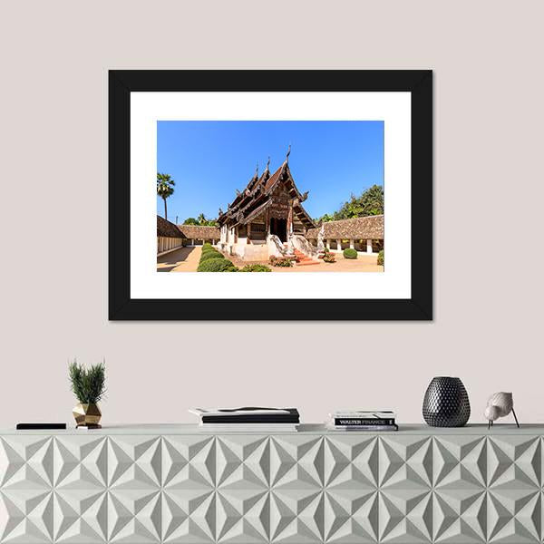 Ton Kwen Temple Thailand Canvas Wall Art-3 Horizontal-Gallery Wrap-25" x 16"-Tiaracle