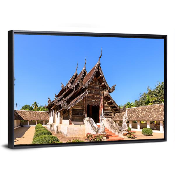 Ton Kwen Temple Thailand Canvas Wall Art-5 Horizontal-Gallery Wrap-22" x 12"-Tiaracle