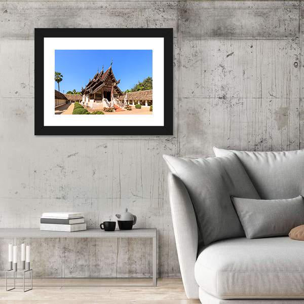 Ton Kwen Temple Thailand Canvas Wall Art-3 Horizontal-Gallery Wrap-25" x 16"-Tiaracle