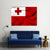 Waving Tonga Flag Canvas Wall Art-4 Horizontal-Gallery Wrap-34" x 24"-Tiaracle