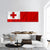 Tonga Flag Panoramic Canvas Wall Art-3 Piece-25" x 08"-Tiaracle