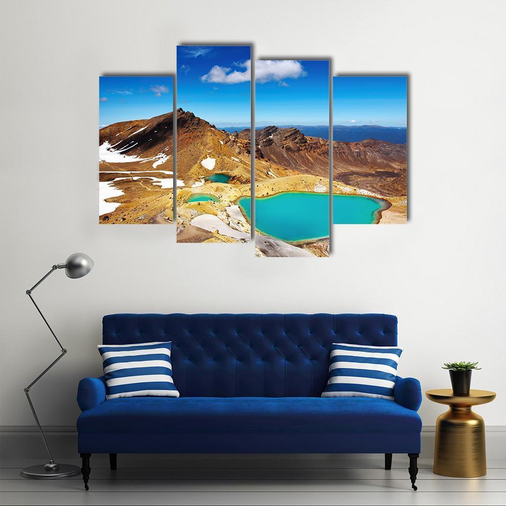 Tongariro National Park Canvas Wall Art-4 Pop-Gallery Wrap-50" x 32"-Tiaracle