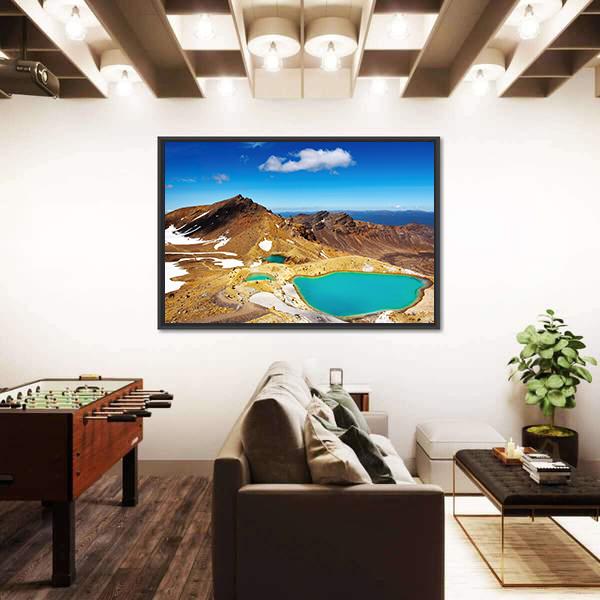 Tongariro National Park Panoramic Canvas Wall Art-1 Piece-36" x 12"-Tiaracle