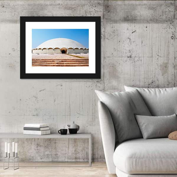 Tooba Mosque Karachi Canvas Wall Art-3 Horizontal-Gallery Wrap-25" x 16"-Tiaracle