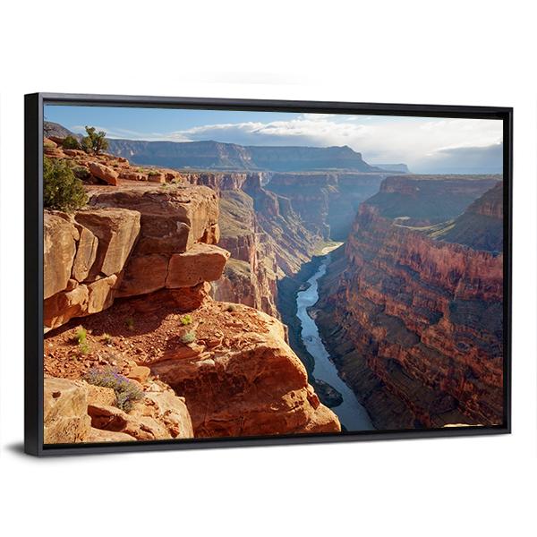 Toroweap Point Grand Canyon National Park Canvas Wall Art-3 Horizontal-Gallery Wrap-25&quot; x 16&quot;-Tiaracle