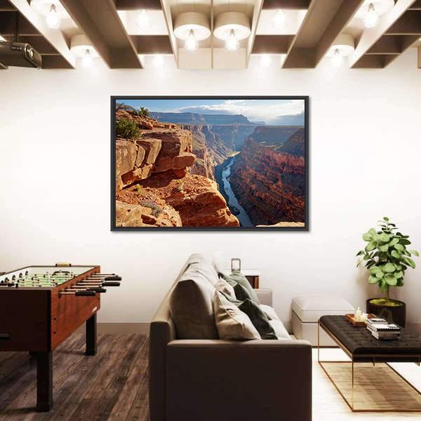 Toroweap Point Grand Canyon National Park Canvas Wall Art-5 Horizontal-Gallery Wrap-22" x 12"-Tiaracle