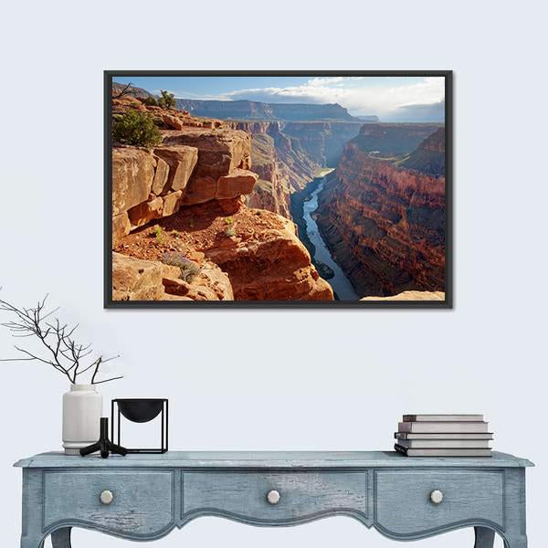 Toroweap Point Grand Canyon National Park Canvas Wall Art-3 Horizontal-Gallery Wrap-25&quot; x 16&quot;-Tiaracle