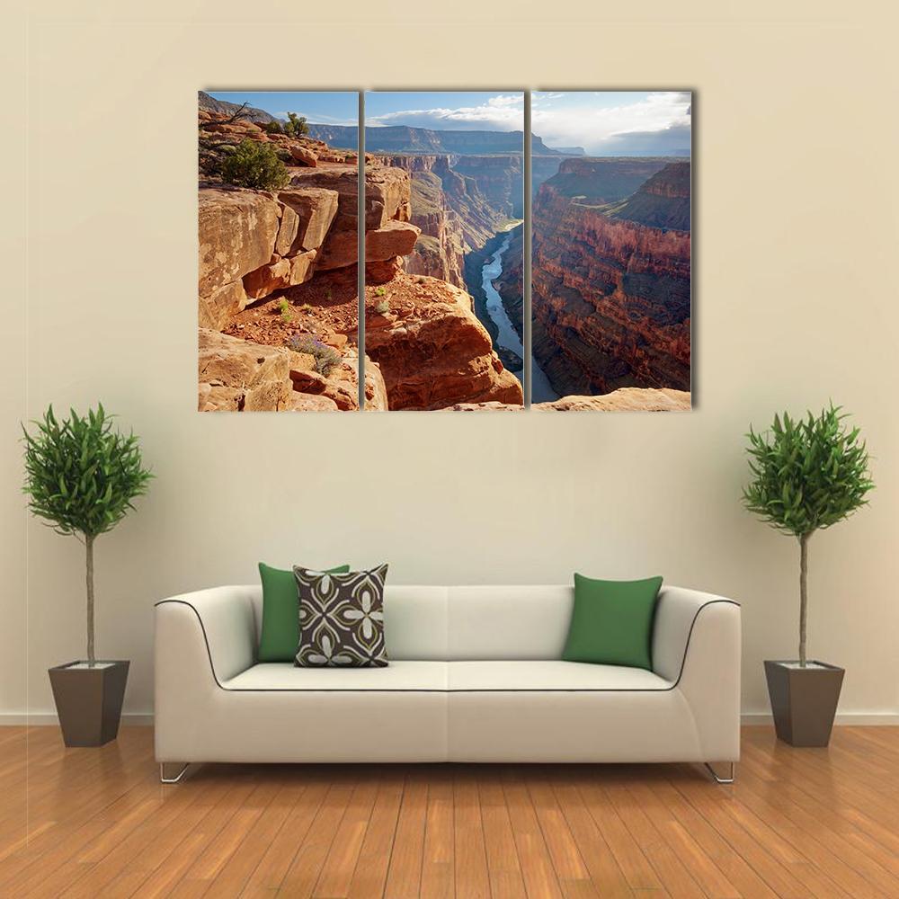 Toroweap Point Grand Canyon National Park Canvas Wall Art-3 Horizontal-Gallery Wrap-37" x 24"-Tiaracle