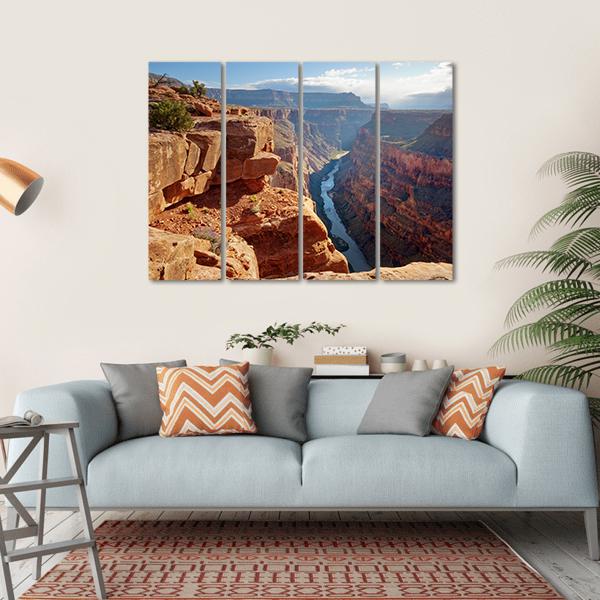 Toroweap Point Grand Canyon National Park Canvas Wall Art-4 Horizontal-Gallery Wrap-34" x 24"-Tiaracle
