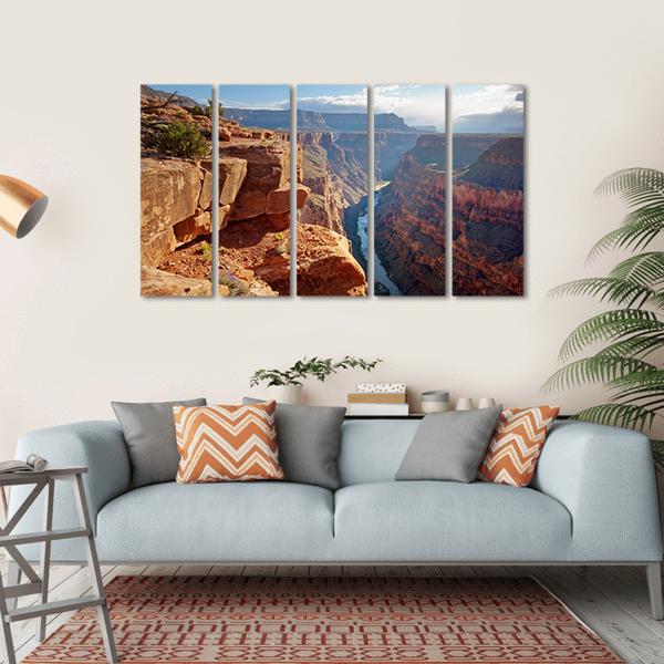 Toroweap Point Grand Canyon National Park Canvas Wall Art-5 Horizontal-Gallery Wrap-22" x 12"-Tiaracle
