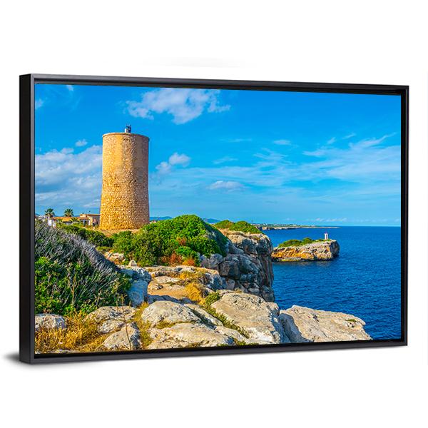 Torre del Serral dels Falcons Canvas Wall Art-3 Horizontal-Gallery Wrap-25" x 16"-Tiaracle