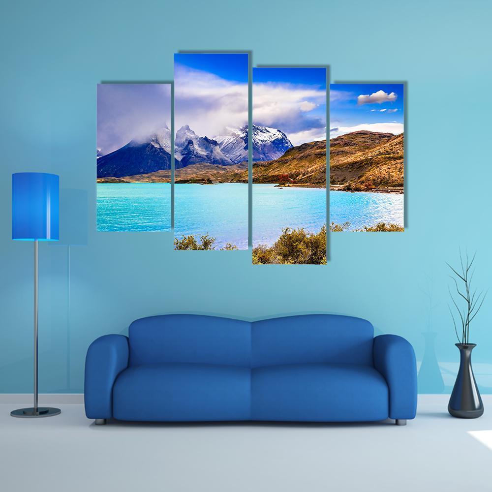 Torres Del Paine Chile Canvas Wall Art-4 Pop-Gallery Wrap-50" x 32"-Tiaracle