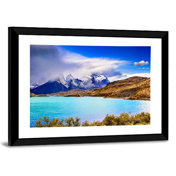Torres Del Paine Chile Panoramic Canvas Wall Art-1 Piece-36" x 12"-Tiaracle