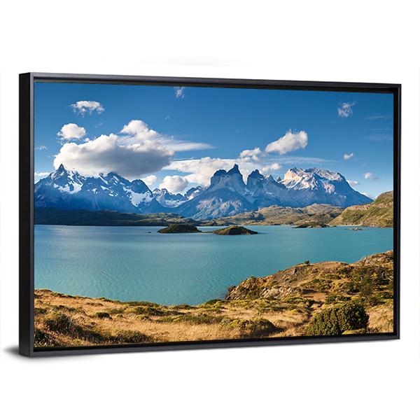 Torres del Paine National Park Canvas Wall Art-5 Horizontal-Gallery Wrap-22" x 12"-Tiaracle