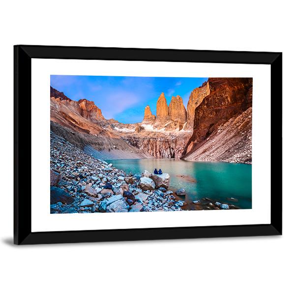 Torres Del Paine National Park Chile Canvas Wall Art-3 Horizontal-Gallery Wrap-25" x 16"-Tiaracle