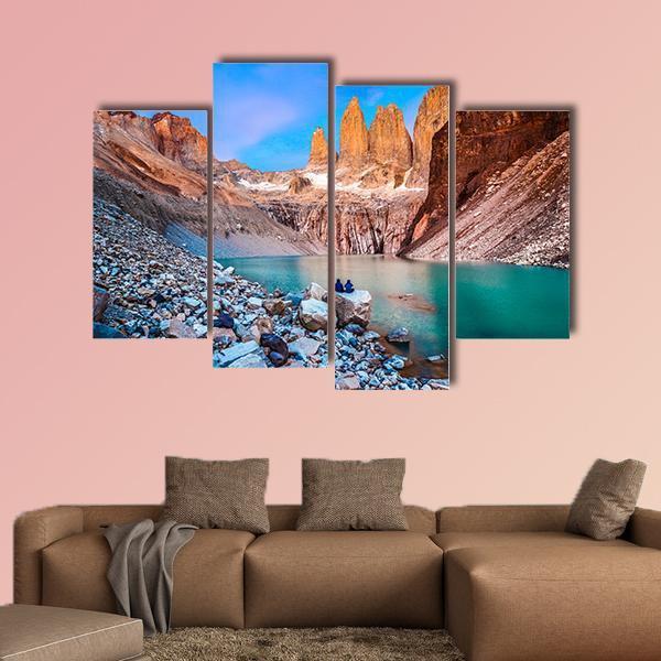 Torres Del Paine National Park Chile Canvas Wall Art-4 Pop-Gallery Wrap-50" x 32"-Tiaracle