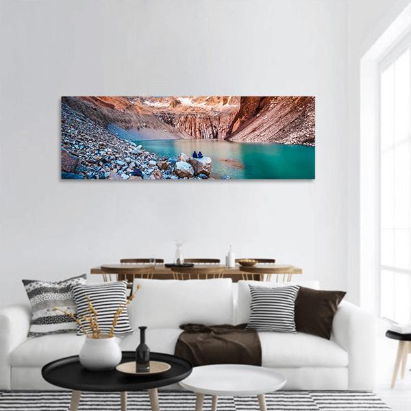 Torres Del Paine National Park Chile Panoramic Canvas Wall Art-3 Piece-25" x 08"-Tiaracle