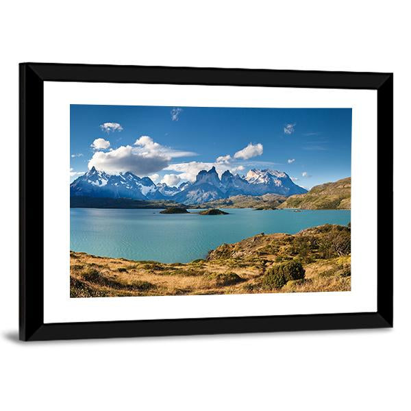 Torres del Paine National Park Panoramic Canvas Wall Art-1 Piece-36" x 12"-Tiaracle