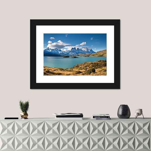 Torres del Paine National Park Panoramic Canvas Wall Art-1 Piece-36" x 12"-Tiaracle