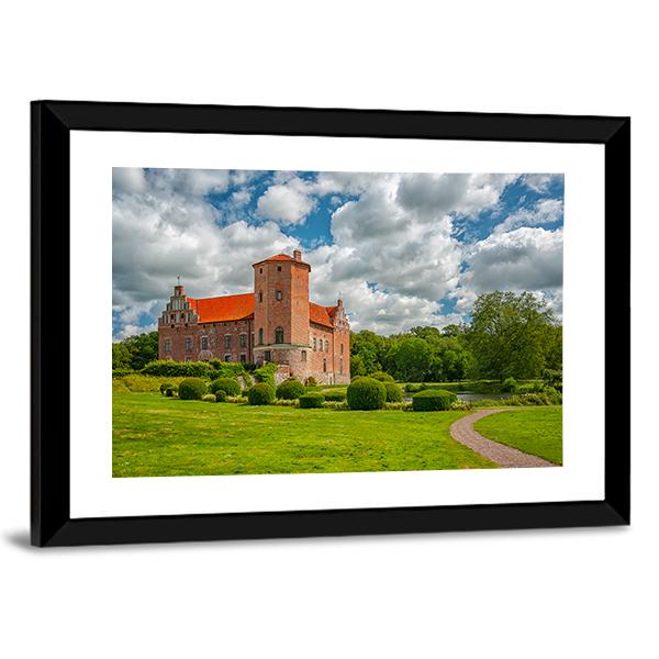 Torup Castle In Sweden Canvas Wall Art-3 Horizontal-Gallery Wrap-25" x 16"-Tiaracle