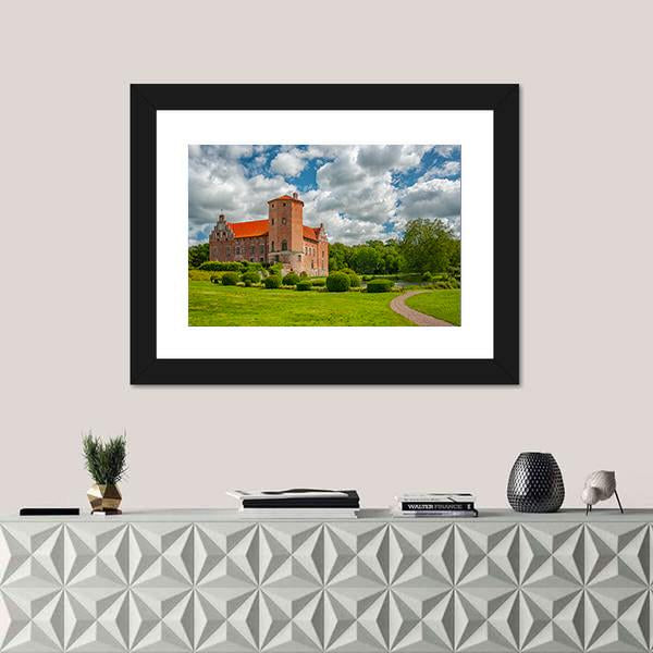 Torup Castle In Sweden Canvas Wall Art-3 Horizontal-Gallery Wrap-25" x 16"-Tiaracle