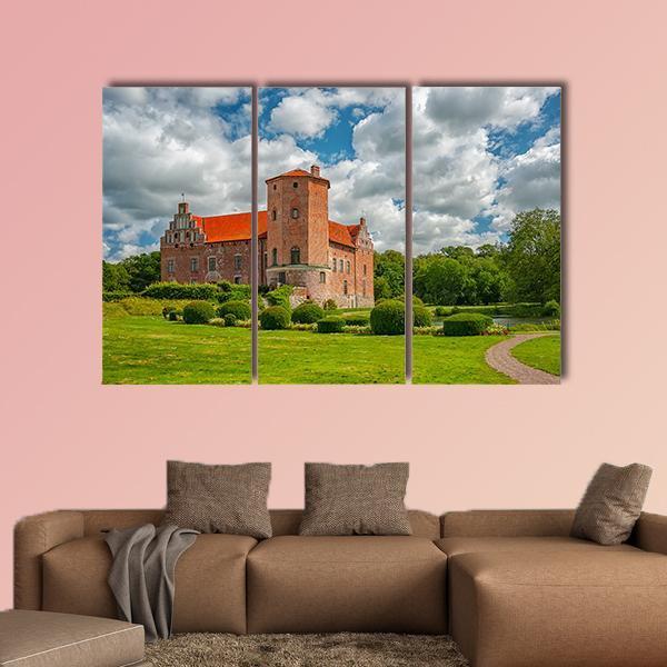 Torup Castle In Sweden Canvas Wall Art-3 Horizontal-Gallery Wrap-37" x 24"-Tiaracle
