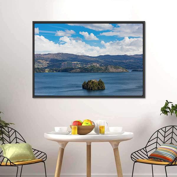 Tota Lake In Boyaca Canvas Wall Art-3 Horizontal-Gallery Wrap-25" x 16"-Tiaracle