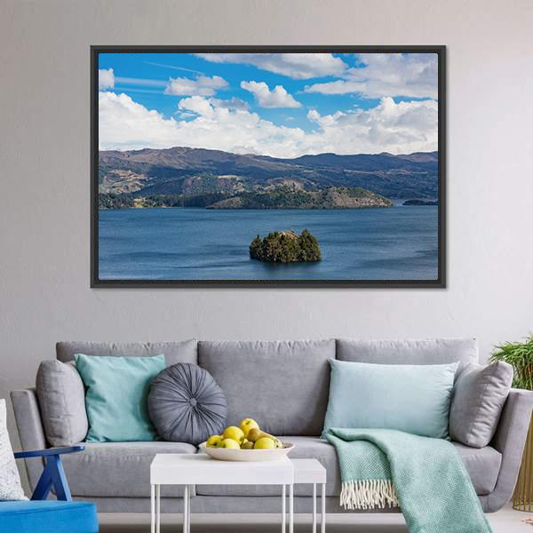 Tota Lake In Boyaca Canvas Wall Art-3 Horizontal-Gallery Wrap-25" x 16"-Tiaracle