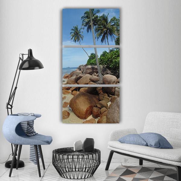 Tourism Travel In West Sumatra Indonesia Vertical Canvas Wall Art-3 Vertical-Gallery Wrap-12&quot; x 25&quot;-Tiaracle