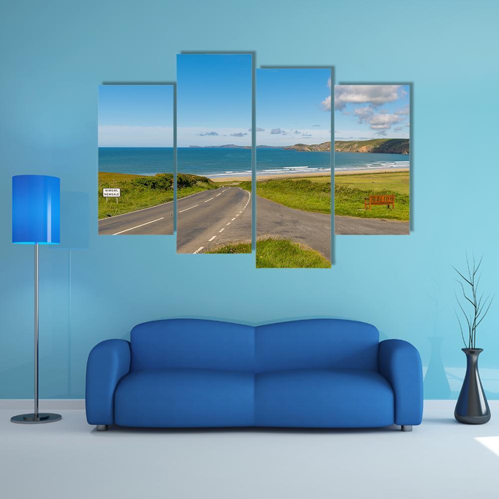 Towards Newgale Canvas Wall Art-4 Pop-Gallery Wrap-50" x 32"-Tiaracle