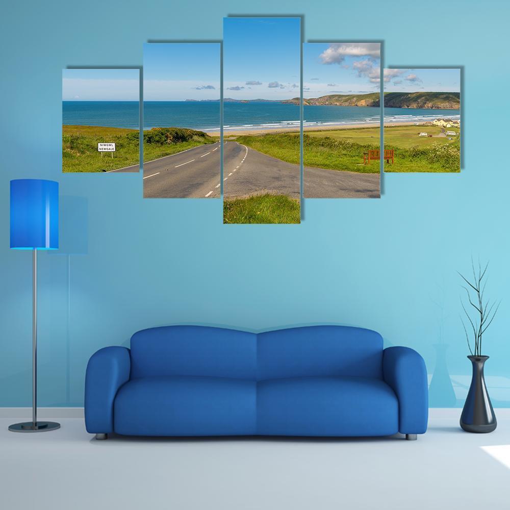 Towards Newgale Canvas Wall Art-5 Pop-Gallery Wrap-47" x 32"-Tiaracle