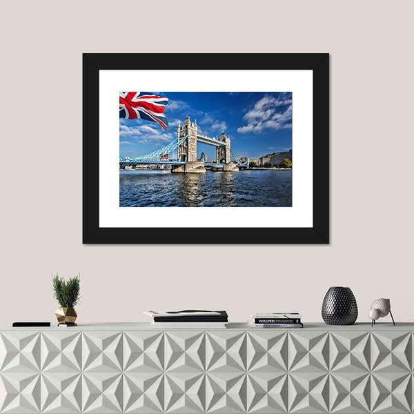 Tower Bridge Of London Canvas Wall Art-5 Horizontal-Gallery Wrap-22" x 12"-Tiaracle