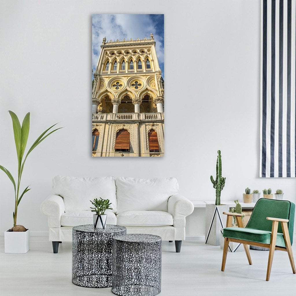 Tower Garda In Italy Vertical Canvas Wall Art-1 Vertical-Gallery Wrap-12" x 24"-Tiaracle