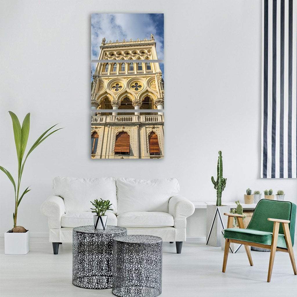 Tower Garda In Italy Vertical Canvas Wall Art-3 Vertical-Gallery Wrap-12" x 25"-Tiaracle