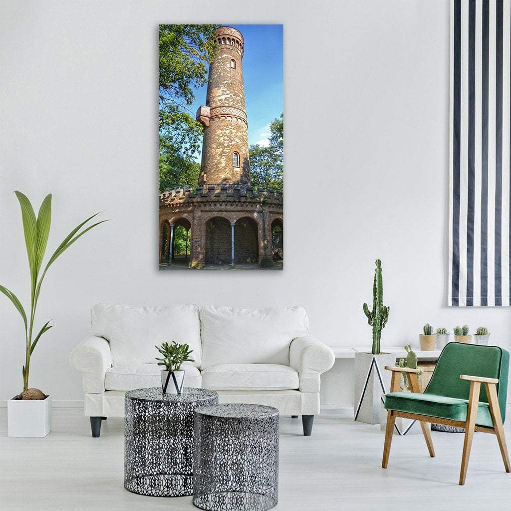 Tower In Darmstadt Hesse Germany Vertical Canvas Wall Art-1 Vertical-Gallery Wrap-12" x 24"-Tiaracle