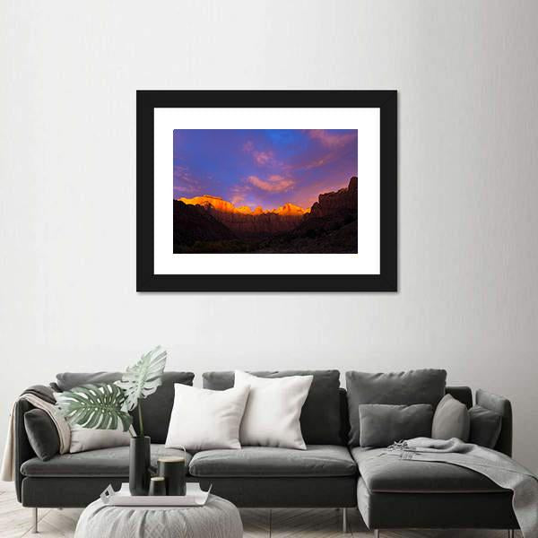 Towers Of The Virgin Canvas Wall Art-1 Piece-Framed Print-20" x 16"-Tiaracle