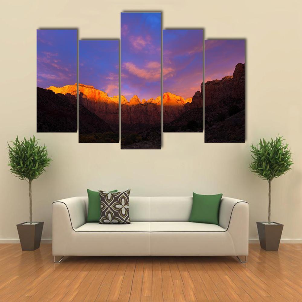 Towers Of The Virgin Canvas Wall Art-5 Pop-Gallery Wrap-47" x 32"-Tiaracle
