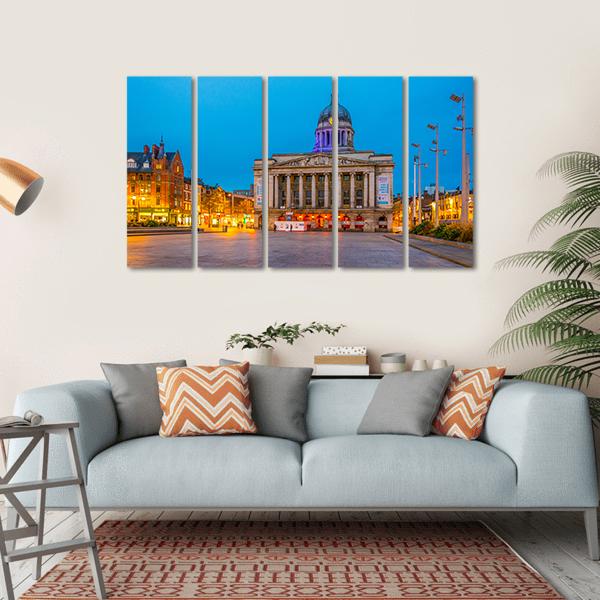 Town Hall In Nottingham Canvas Wall Art-5 Horizontal-Gallery Wrap-22" x 12"-Tiaracle