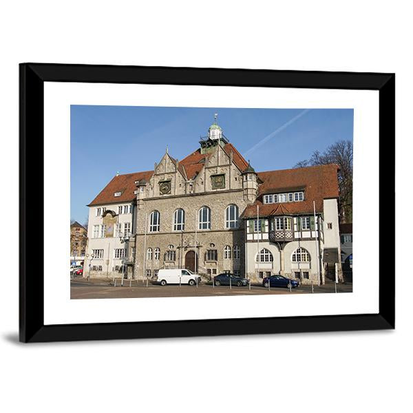 Town Hall Of Bergisch Gladbach Canvas Wall Art-3 Horizontal-Gallery Wrap-25" x 16"-Tiaracle