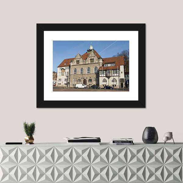 Town Hall Of Bergisch Gladbach Canvas Wall Art-3 Horizontal-Gallery Wrap-25" x 16"-Tiaracle