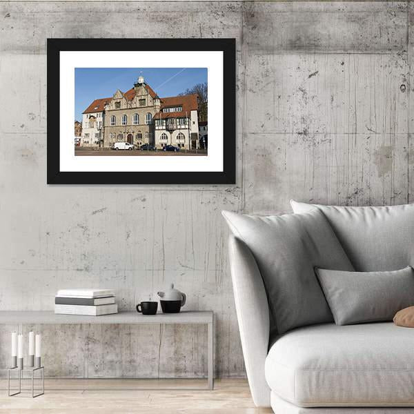 Town Hall Of Bergisch Gladbach Canvas Wall Art-3 Horizontal-Gallery Wrap-25" x 16"-Tiaracle