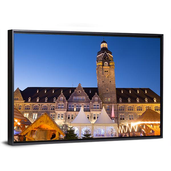 Town Hall Remscheid In Germany Canvas Wall Art-3 Horizontal-Gallery Wrap-25" x 16"-Tiaracle